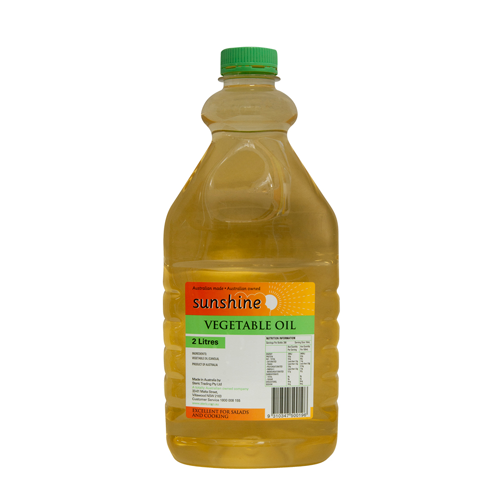 2L bottle of vegetable oil